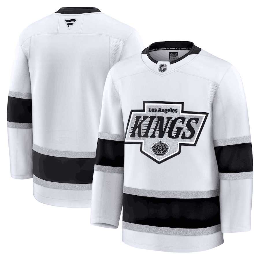 Mens Los Angeles Kings Custom White 2024-25 Away Stitched Hockey Jersey->customized nhl jersey->Custom Jersey